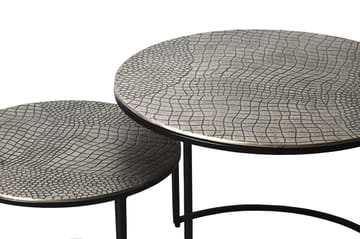 Galova Sofabord 60 cm Sett med 2 - Gull og svart - Møbler - Bord - Sofabord & salongbord