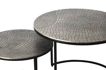 Galova sofabord 60 cm sett med 2 - Gullfarget og svart - Møbler - Bord - Sofabord & salongbord