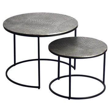 Galova sofabord 60 cm sett med 2 - Gullfarget og svart - Møbler - Bord - Sofabord & salongbord