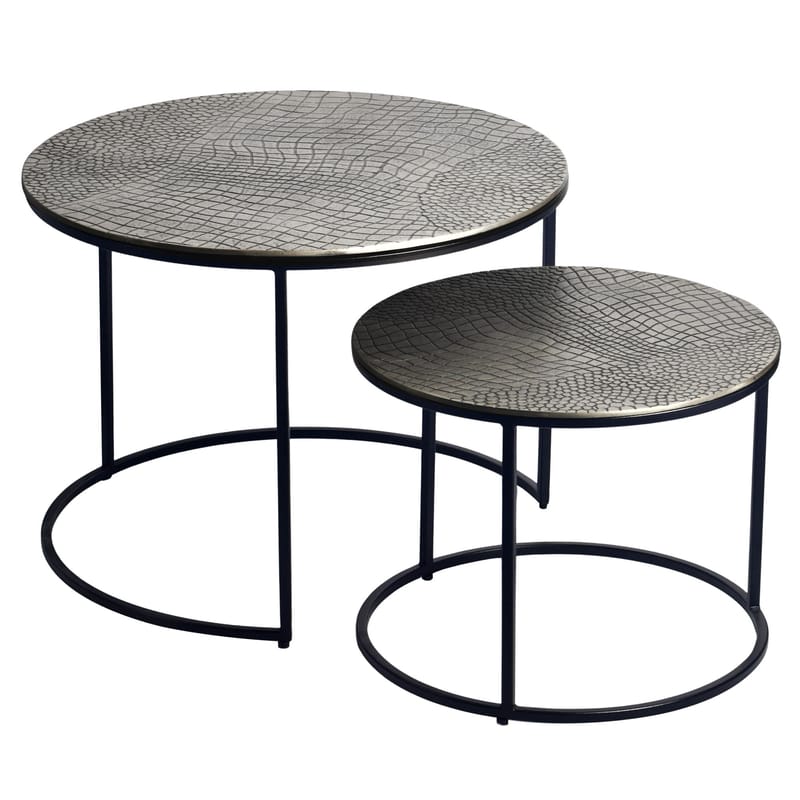 Galova sofabord 60 cm sett med 2 - Gullfarget og svart - Møbler - Bord - Sofabord & salongbord
