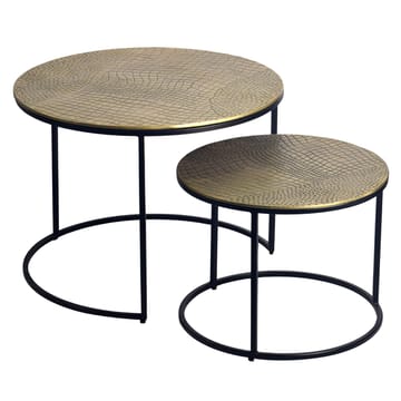 Galova Sofabord 60 cm Sett med 2 - Sølv og svart - Møbler - Bord - Sofabord & salongbord