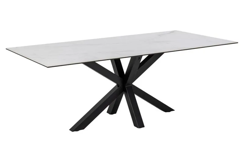 Ganesh Spisebord 100 cm Rektangulært, Hvit