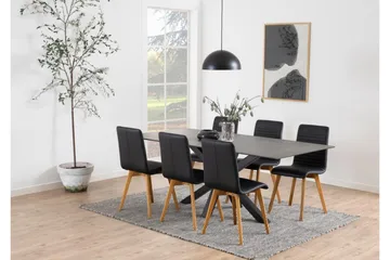 Ganesh Spisebord 100 cm Rektangulært - Svart - Møbler - Bord - Spisebord & kjøkkenbord