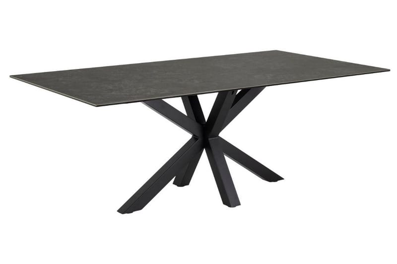 Ganesh Spisebord 100 cm Rektangulært, Svart