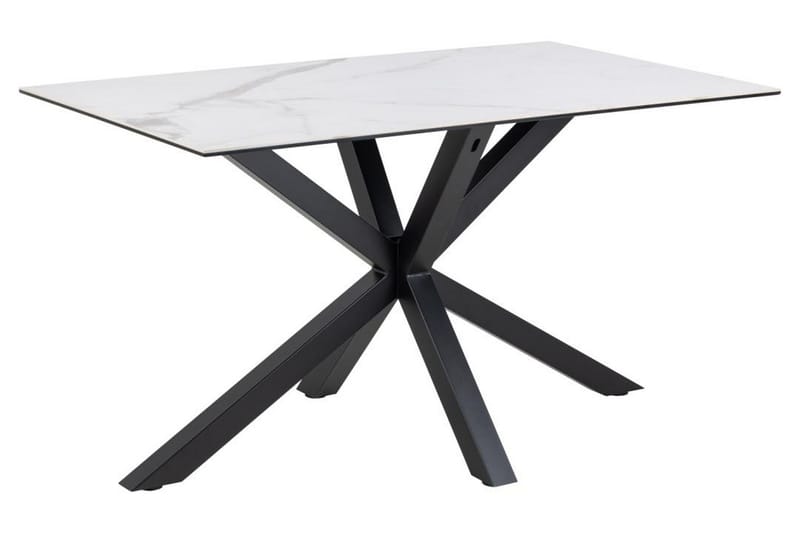 Ganesh Spisebord 80 cm Rektangulært, Hvit