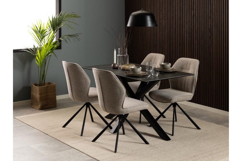 Ganesh Spisebord 80 cm Rektangulært - Svart - Møbler - Bord - Spisebord & kjøkkenbord