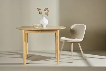 Gilda Spisebord 110 cm Rundt - Hvitlasert - Møbler - Bord - Spisebord & kjøkkenbord