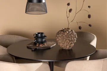 Glade Matgruppe 100 cm Rund med 4 Berit stoler - Beige - Møbler - Bord - Spisegruppe