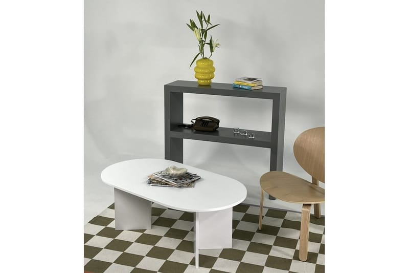 Glenure Sofabord 110 cm - Hvit - Møbler - Bord - Sofabord & salongbord