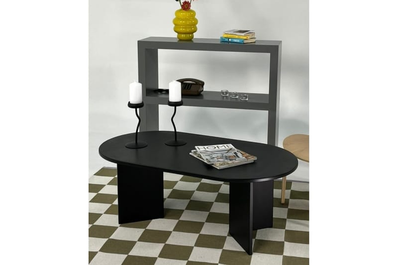 Glenure Sofabord 110 cm - Svart - Møbler - Bord - Sofabord & salongbord