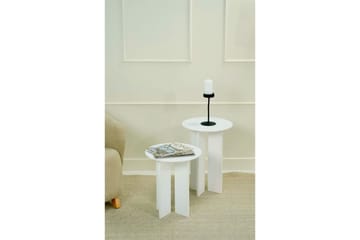 Glenure Sofabord 40 cm - Hvit - Møbler - Bord - Sofabord & salongbord