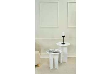 Glenure Sofabord 40 cm - Hvit - Møbler - Bord - Sofabord & salongbord