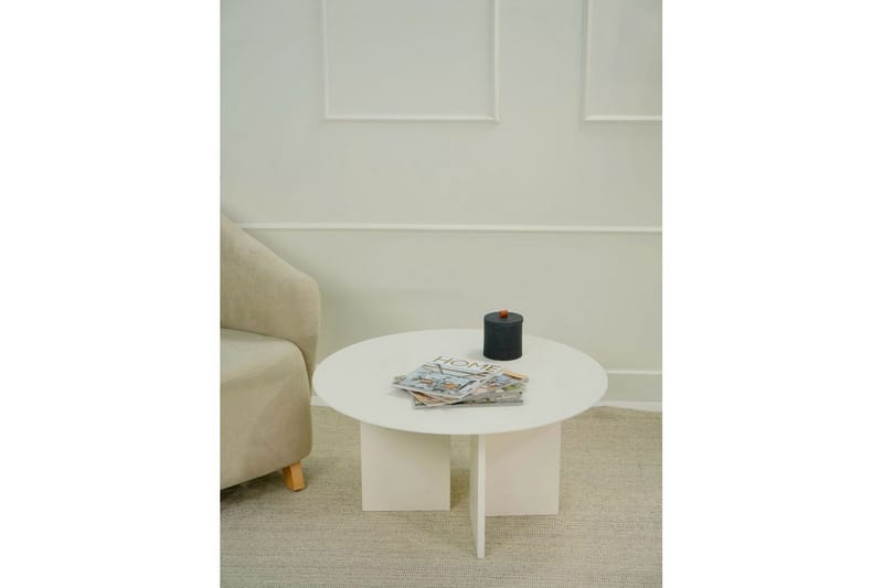 Glenure Sofabord 80 cm - Cremehvit - Møbler - Bord - Sofabord & salongbord