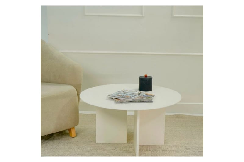 Glenure Sofabord 80 cm - Cremehvit - Møbler - Bord - Sofabord & salongbord