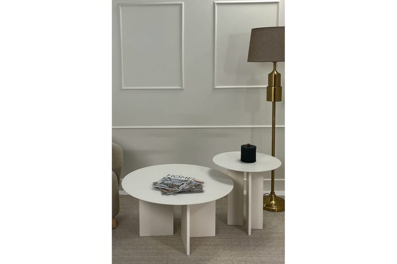 Glenure Sofabord 80 cm - Cremehvit - Møbler - Bord - Sofabord & salongbord