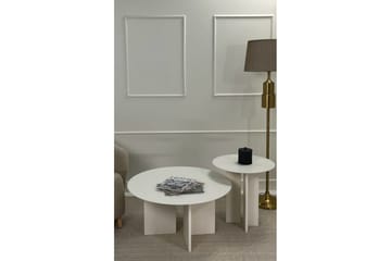 Glenure Sofabord 80 cm - Cremehvit - Møbler - Bord - Sofabord & salongbord