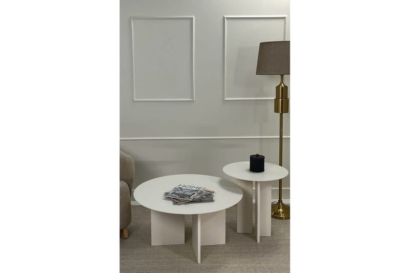 Glenure Sofabord 80 cm - Cremehvit - Møbler - Bord - Sofabord & salongbord