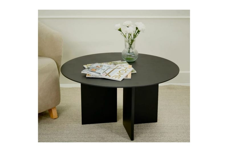 Glenure Sofabord 80 cm - Svart - Møbler - Bord - Sofabord & salongbord