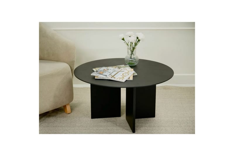 Glenure Sofabord 80 cm - Svart - Møbler - Bord - Sofabord & salongbord