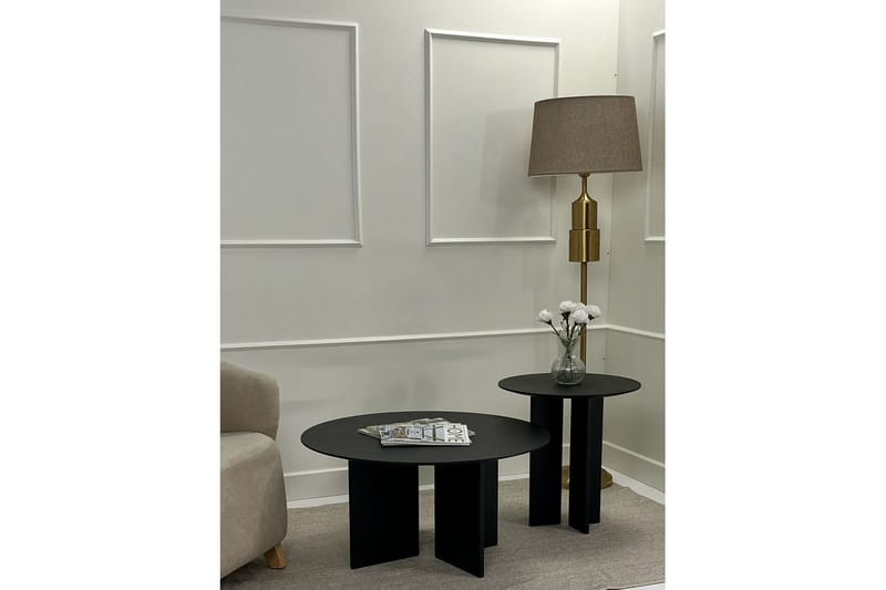 Glenure Sofabord 80 cm - Svart - Møbler - Bord - Sofabord & salongbord
