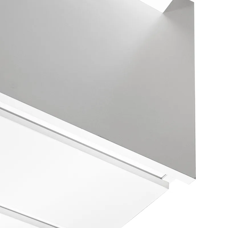 Glow Sminkebord 94 cm med speil, skuffer og krakk – LED-belysning - Hvit - Møbler - Bord - Sminkebord & toalettbord