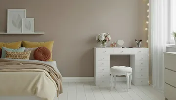 Glow Stort sminkebord – Oppbevaring med skuffer 120 cm - Hvit - Møbler - Bord - Sminkebord & toalettbord