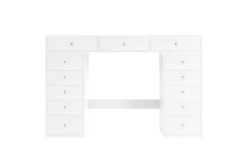 Glow Stort sminkebord – Oppbevaring med skuffer 120 cm - Hvit - Møbler - Bord - Sminkebord & toalettbord