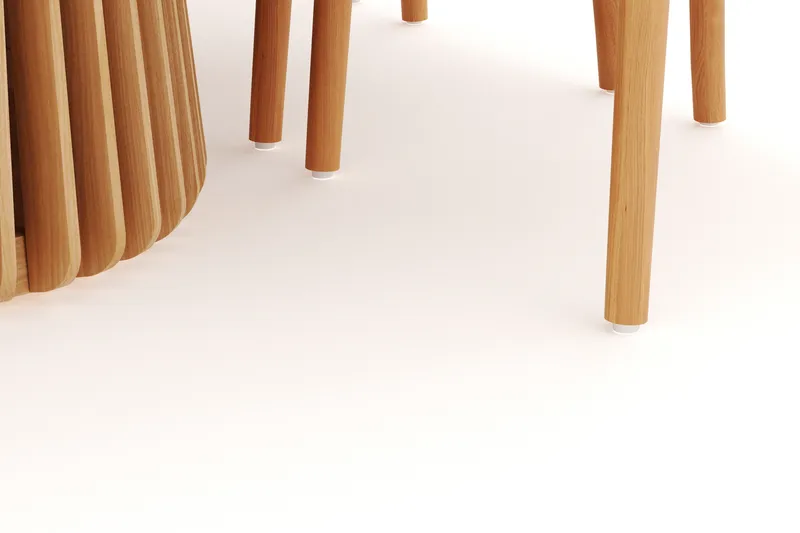 Gontas Matgruppe 200 cm Ovalt Eik med 6 Dastoori Spisestol - Natur - Møbler - Bord - Spisegruppe