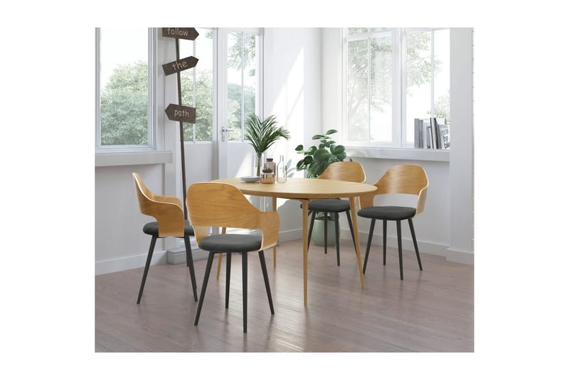 Graham Spisegruppe 4-seter - Brun - Møbler - Bord - Spisegruppe
