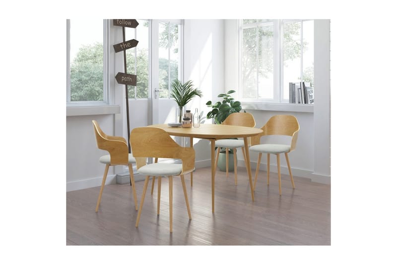 Graham Spisegruppe 4-seter - Brun - Møbler - Bord - Spisegruppe