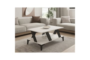 Gralen Stuebord 100 cm - Antrasitt/Hvit - Møbler - Bord - Sofabord & salongbord