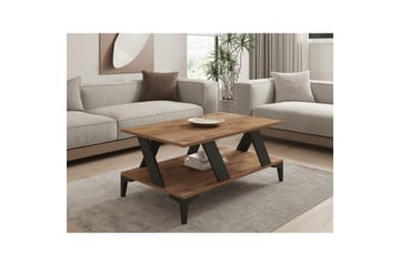 Gralen Stuebord 100 cm - Antrasitt/Natur - Møbler - Bord - Sofabord & salongbord