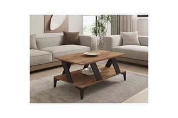 Gralen Stuebord 100 cm - Antrasitt/Natur - Møbler - Bord - Sofabord & salongbord