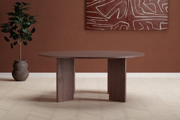 Graos Rundt Spisebord 180 cm i Tre med Valnøttutseende - Brun - Møbler - Bord - Spisebord & kjøkkenbord