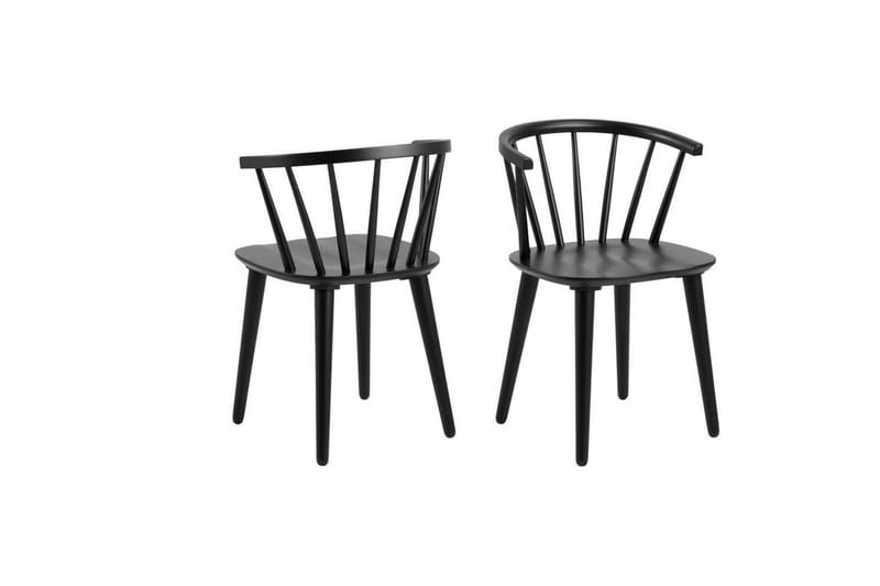 Grasonville Forlengbar Spisegruppe 115-154 cm + 4 stk. Spisestoler - Svart - Møbler - Bord - Spisegruppe