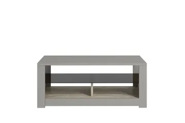 Griselda Sofabord 90 cm - Grå/Travertin - Møbler - Bord - Sofabord & salongbord