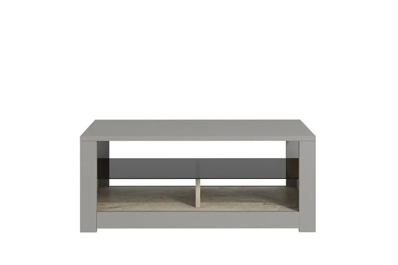 Griselda Sofabord 90 cm - Grå/Travertin - Møbler - Bord - Sofabord & salongbord