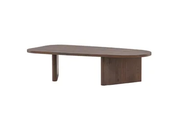 Grönvik ovalt sofabord 130 × 65 cm - Mørkebrun/valnøtt/tre - Møbler - Bord - Sofabord & salongbord