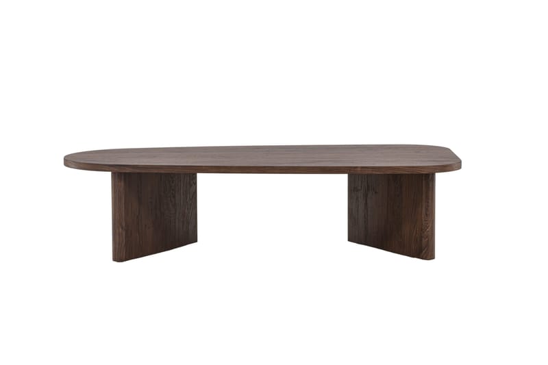 Grönvik ovalt sofabord 130 × 65 cm - Mørkebrun/valnøtt/tre - Møbler - Bord - Sofabord & salongbord