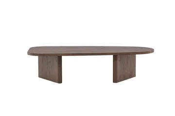Grönvik Ovalt Sofabord 130x65 cm - Mørkebrunt / Valnøtt / Tre - Møbler - Bord - Sofabord & salongbord