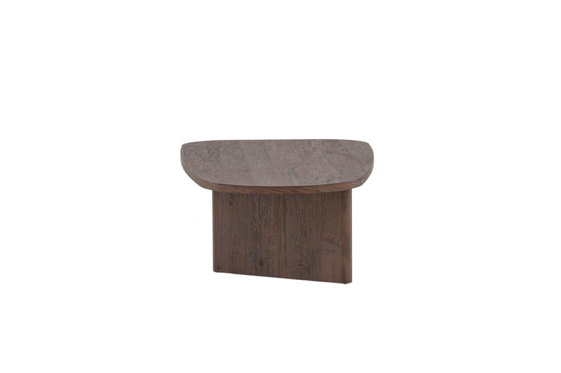 Grönvik Ovalt Sofabord 130x65 cm med Tre- og Valnøttutseende - Brun - Møbler - Bord - Sofabord & salongbord
