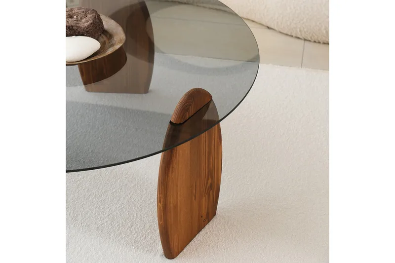 Guinn Sofabord 90 cm - Brun - Møbler - Bord - Sofabord & salongbord