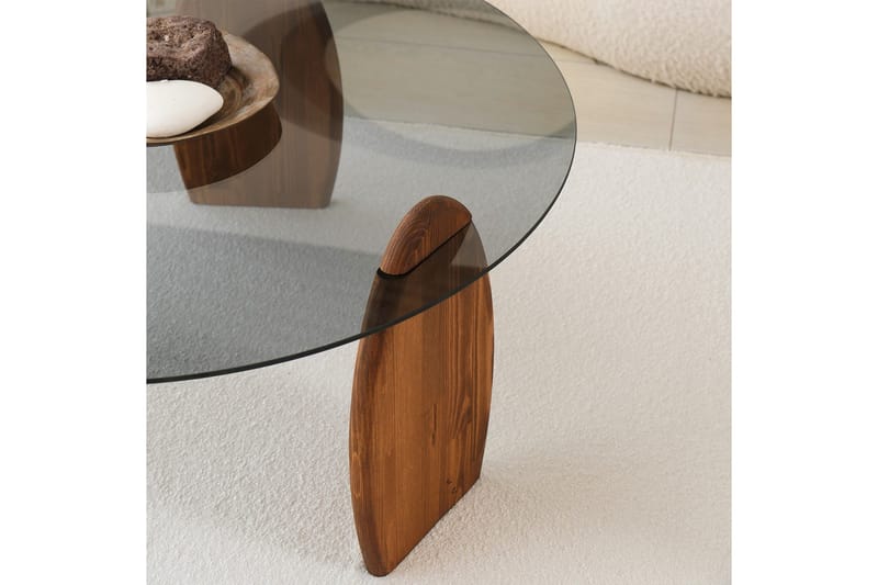 Guinn Sofabord 90 cm - Brun - Møbler - Bord - Sofabord & salongbord