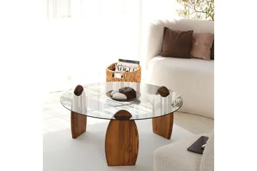 Guinn Sofabord 90 cm - Brun - Møbler - Bord - Sofabord & salongbord