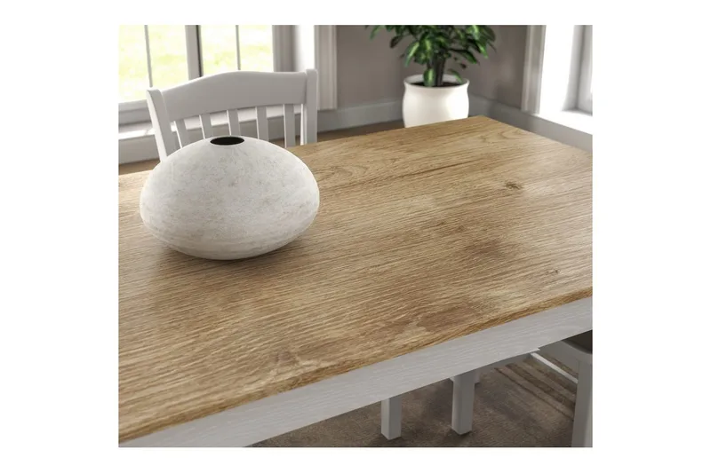 Gulbahar Spisebord 180 cm Rektangulær - Natur/Hvit - Møbler - Bord - Spisebord & kjøkkenbord