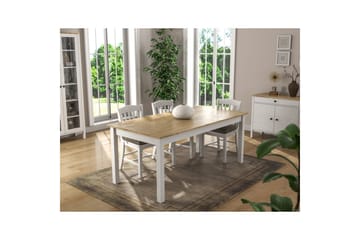 Gulbahar Spisebord 180 cm Rektangulær - Natur/Hvit - Møbler - Bord - Spisebord & kjøkkenbord