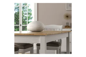 Gulbahar Spisebord 180 cm Rektangulær - Natur/Hvit - Møbler - Bord - Spisebord & kjøkkenbord