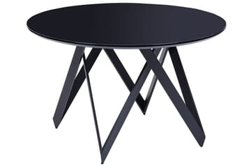 Gunden Rundt Spisebord 120 cm med Metallutseende - Svart - Møbler - Bord - Spisebord & kjøkkenbord