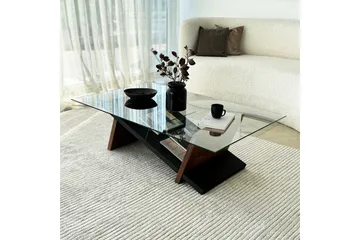 Gweneth Sofabord 105 cm - Svart/Brun - Møbler - Bord - Sofabord & salongbord