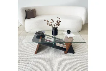 Gweneth Sofabord 105 cm - Svart/Brun - Møbler - Bord - Sofabord & salongbord